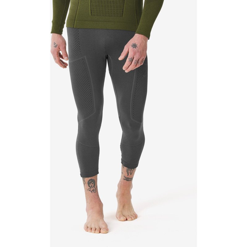 Skiunterwäsche Skiunterziehhose Herren dehnbar 3/4 - BL BOT 900 Tech grau