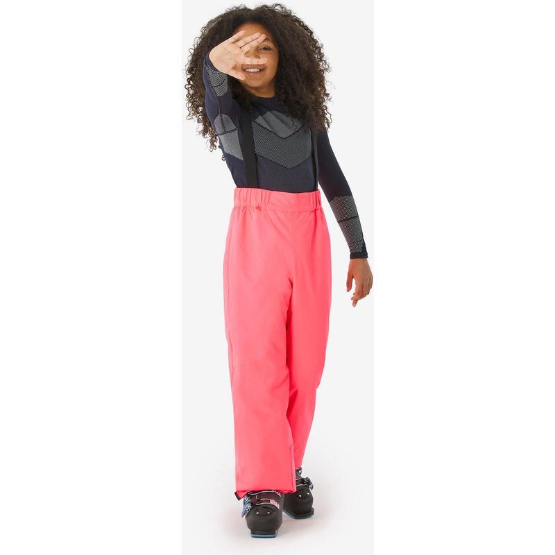 Skihose Kinder 5–13 Jahre - 100 neonrosa