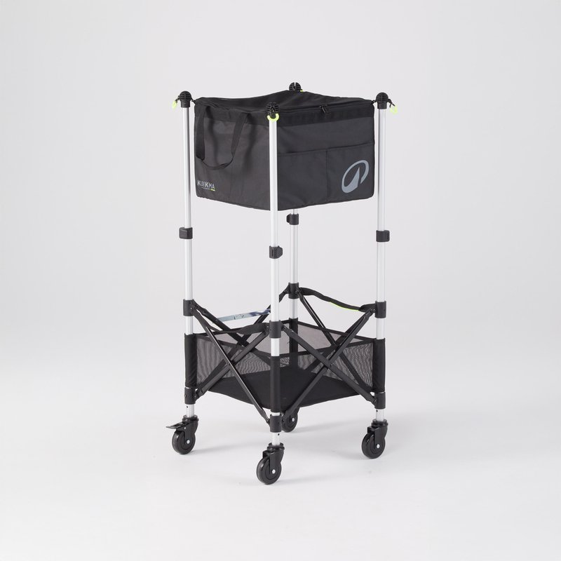 Ballkorb Tennis und Padel - 120 Bälle verstellbar rollbar schwarz