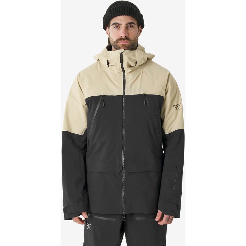 Skijacke Herren wasserdicht Freeride - FR900 beige