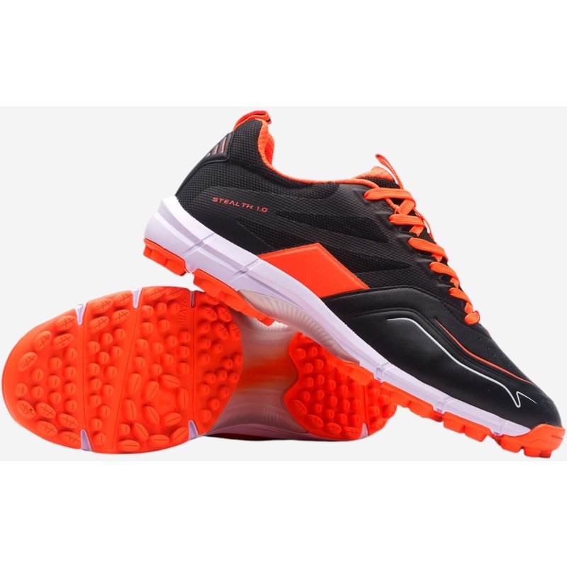 Kinder Feldhockeyschuhe - Grays Stealth 1.0 schwarz/orange