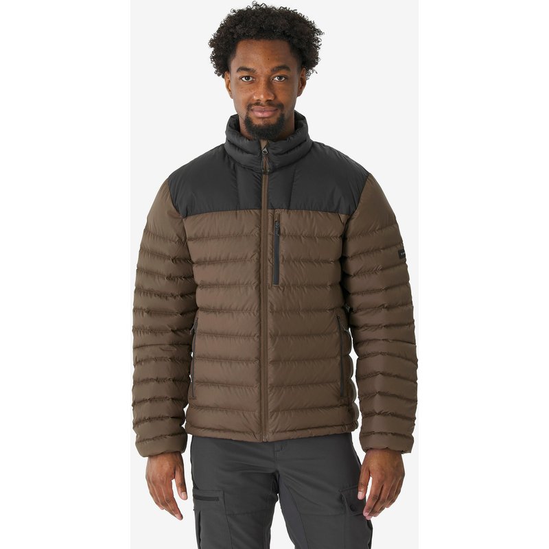 Daunenjacke Herren bis -10 °C Trekking - MT500 braun