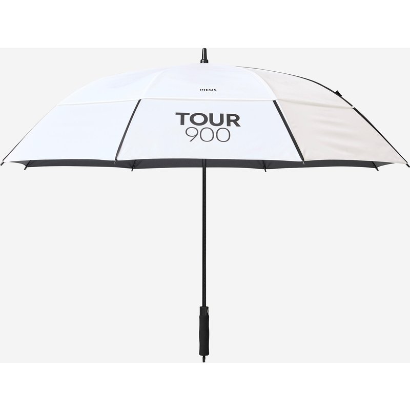 Golf Regenschirm Tour 900 groß 170 cm UV-Schutz weiss/schwarz