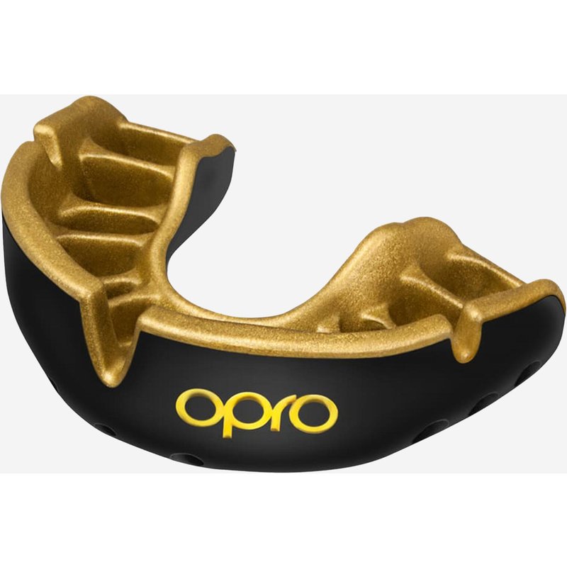 Damen/Herren Rugby Mundschutz - Opro Gold schwarz/gold