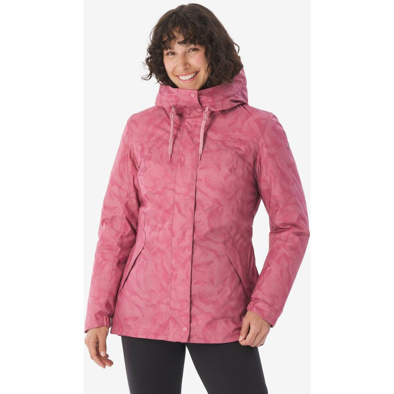 Wanderjacke Damen warm bis -10 °C wasserdicht - NH500 rosa
