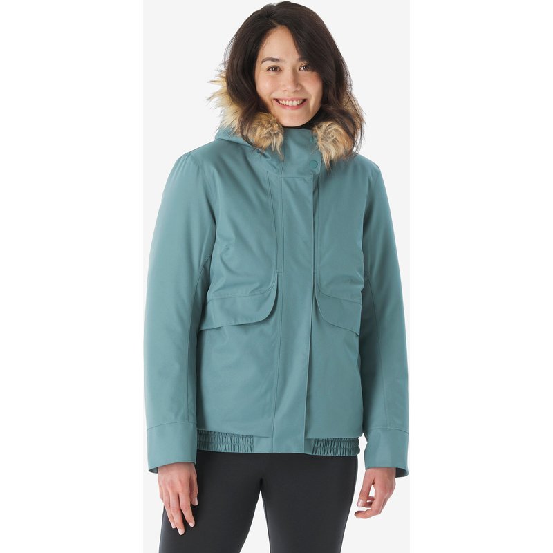 Wanderjacke Blouson Damen bis -8 °C wasserdicht Wandern - NH500 grün