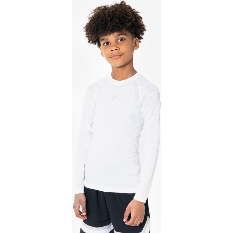 Kinder Basketball Funktionsshirt langarm - NBA weiß