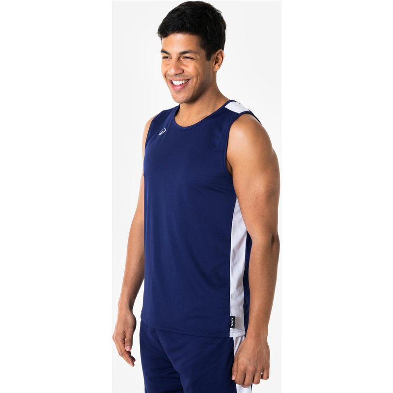 Damen/Herren Basketball Trikot ärmellos - Tank 100 marineblau
