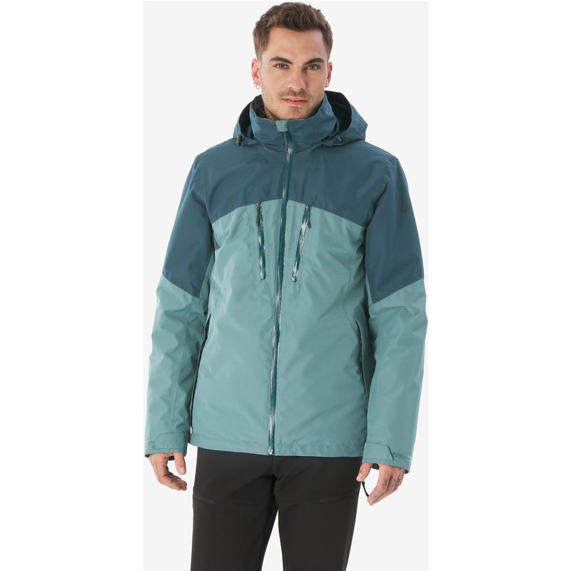 3-in-1-Jacke Herren bis -10 °C wasserdicht Wandern - MH500 Mountain grün