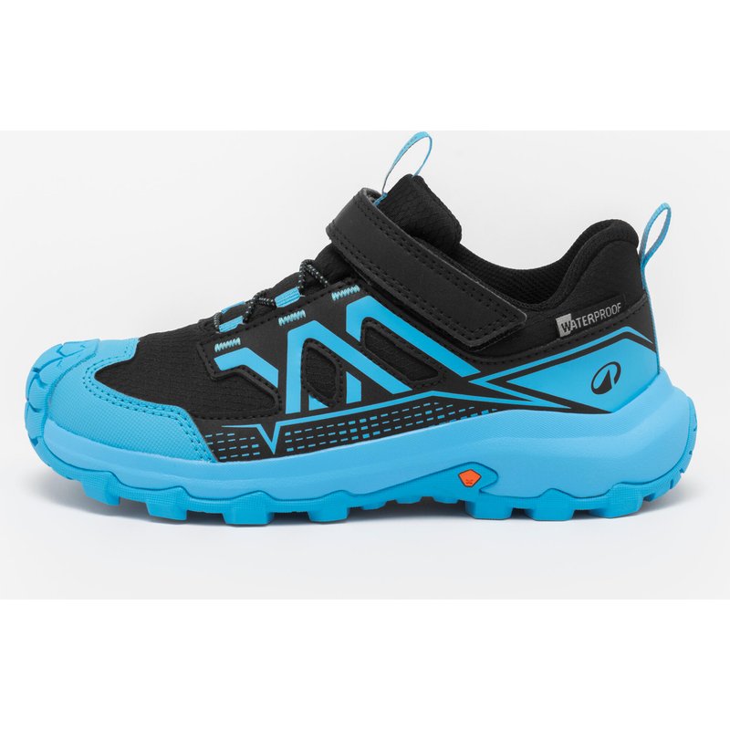 Wanderschuhe Kinder Gr. 28–34 wasserdicht Klettverschluss - Crossrock blau