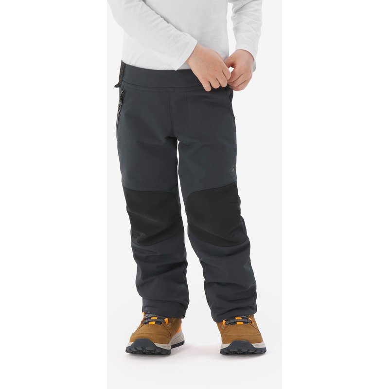 Softshellhose Kleinkinder Gr. 92–116 Wandern - MH900 schwarz