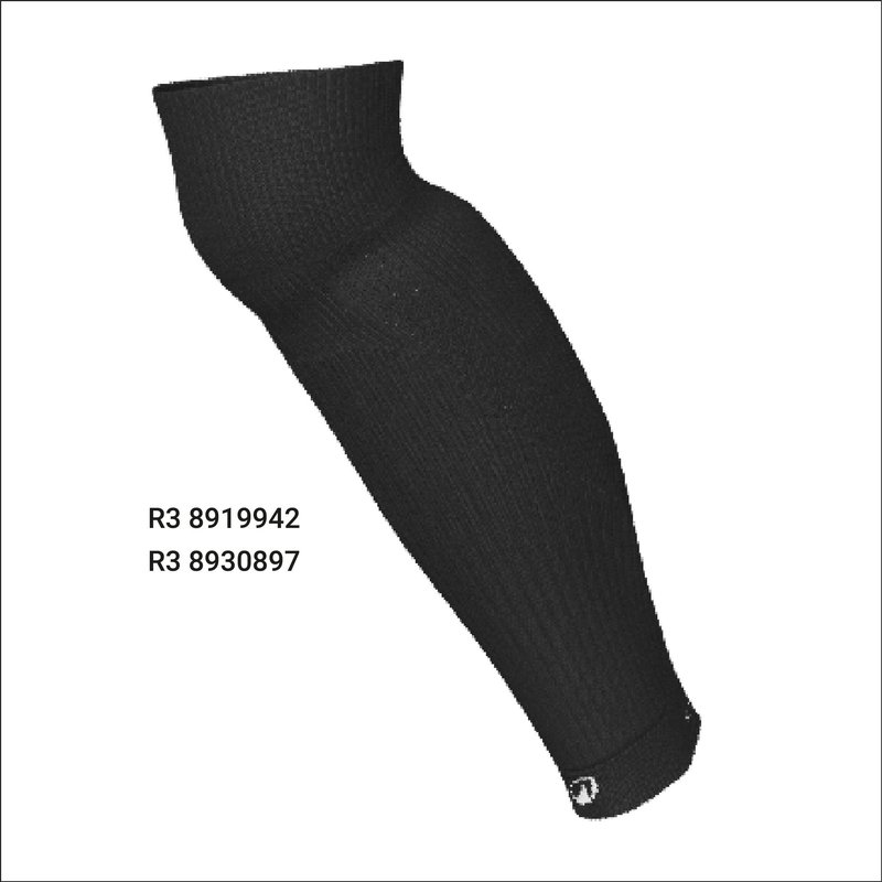 Damen/Herren Fußball Sleeves -Viralto schwarz Stutzen ohne Socken