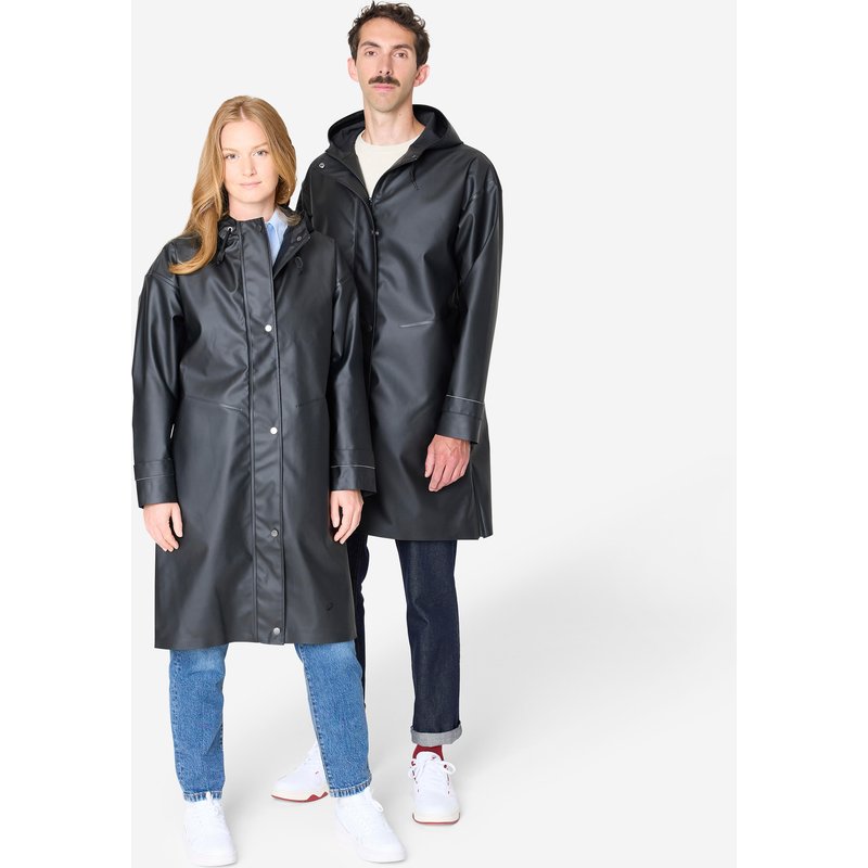 Fahrrad Parka City 540 Unisex wasserdicht schwarz