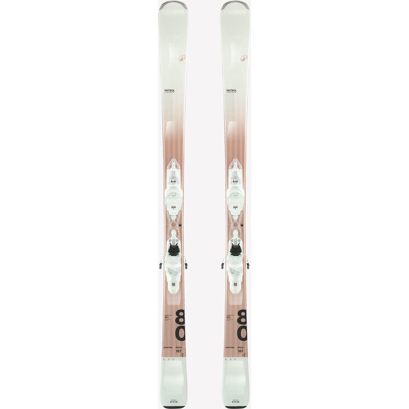 Ski Damen mit Bindungen Allmountain - Patrol 80 beige/holzfarben