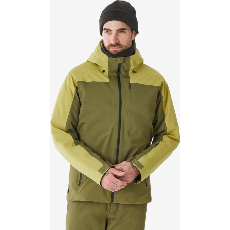 Skijacke Snowboardjacke Herren warm wasserdicht - JKT 500 khaki