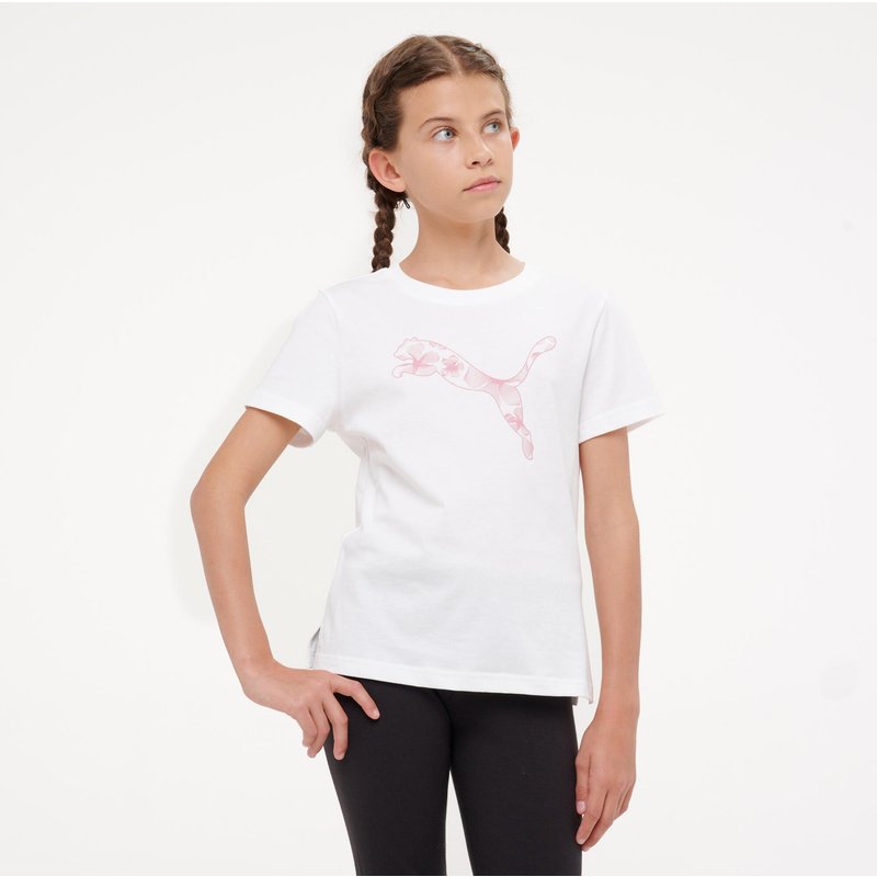 T-Shirt Kinder Baumwolle - weiß