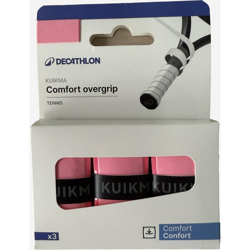Griffband Comfort Tennisschläger Overgrip 3er-Pack pink