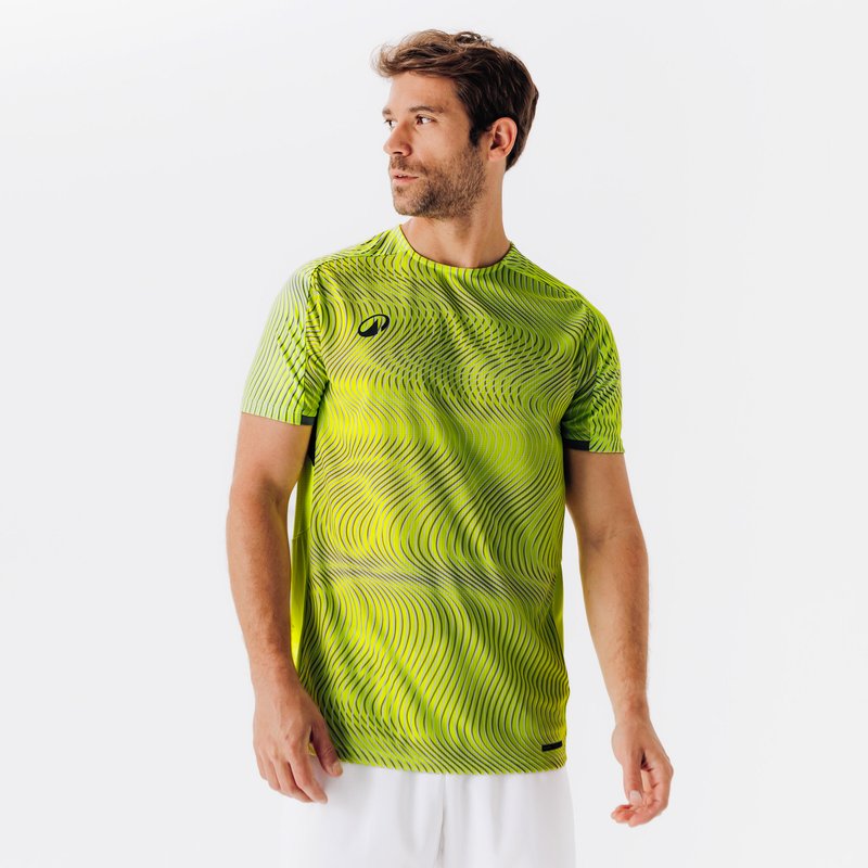 Damen/Herren Fußball Trikot - Club Wavy gelb/schwarz