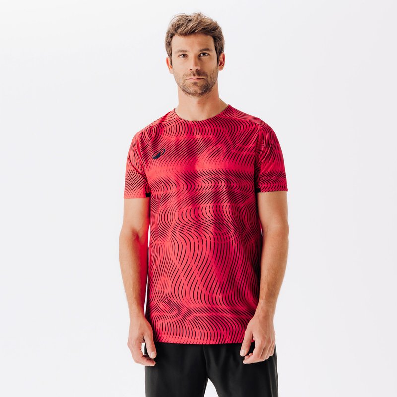 Damen/Herren Fußball Trikot - Club Wavy rosa/schwarz