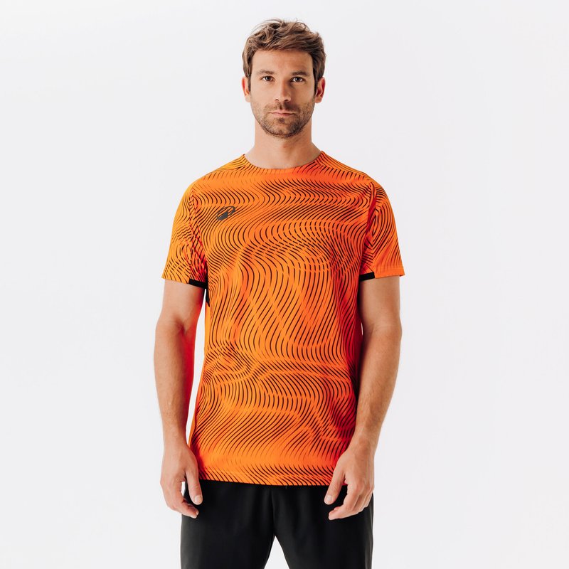 Fußball Trikot - Club Wavy orange/schwarz