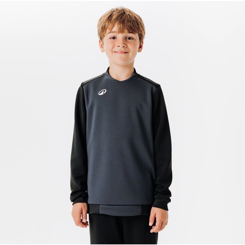 Kinder Fußball Sweatshirt - Essentiel Club schwarz/grau