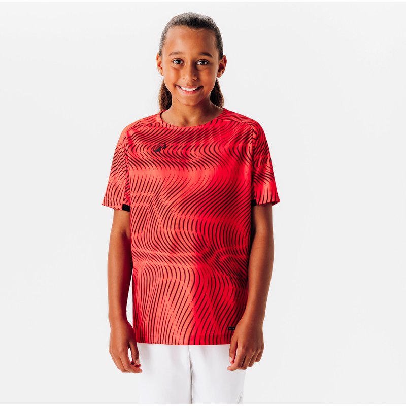 Kinder Fußball Trikot - Club Wavy rot/schwarz