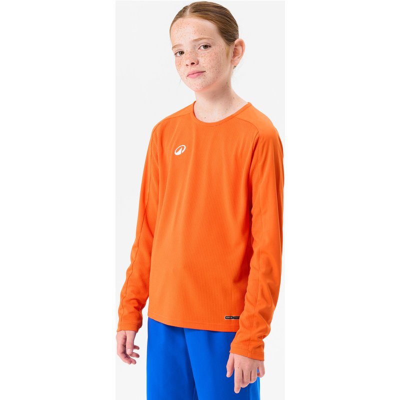 Kinder Fußball Trikot langarm - VIRALTO Club orange