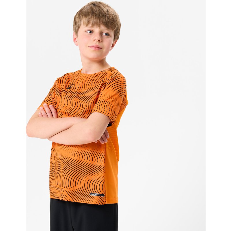 Kinder Fußball Trikot - Club Wavy orange/schwarz