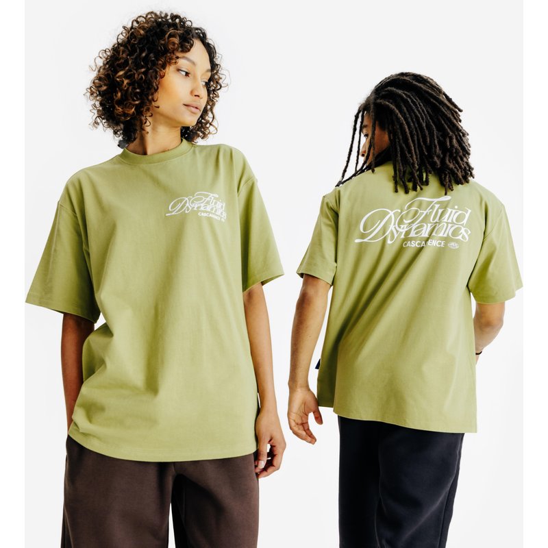T-Shirt Damen/Herren Grafik - khaki