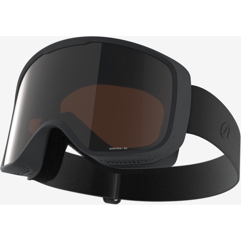 Skibrille Snowboardbrille Erwachsene/Kinder Schönwetter - G100 S3 schwarz