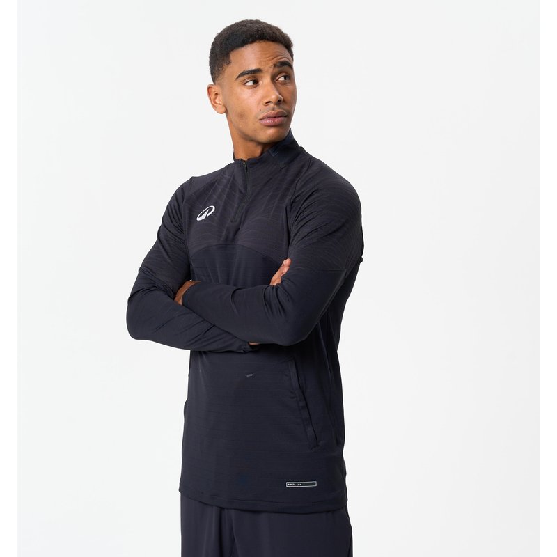 Fußball Sweatshirt 1/2 Zip - CLR Club schwarz