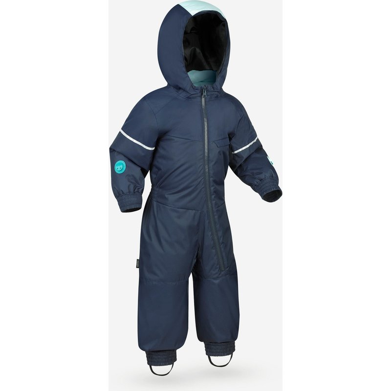 Skianzug Kinder Gr. 80–110 warm verstellbar - 500 Toddler marineblau