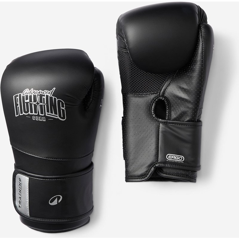 Boxhandschuhe Training ergonomischer Schaumstoff - schwarz