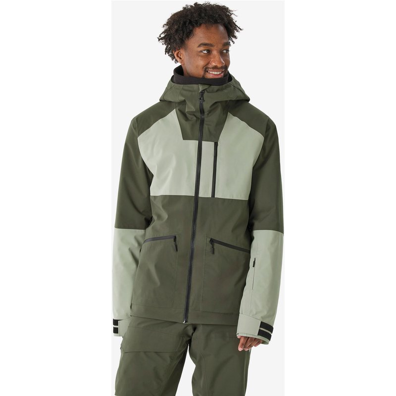 Skijacke Snowboardjacke Herren warm atmungsaktiv Allmountain - AM 500 grün