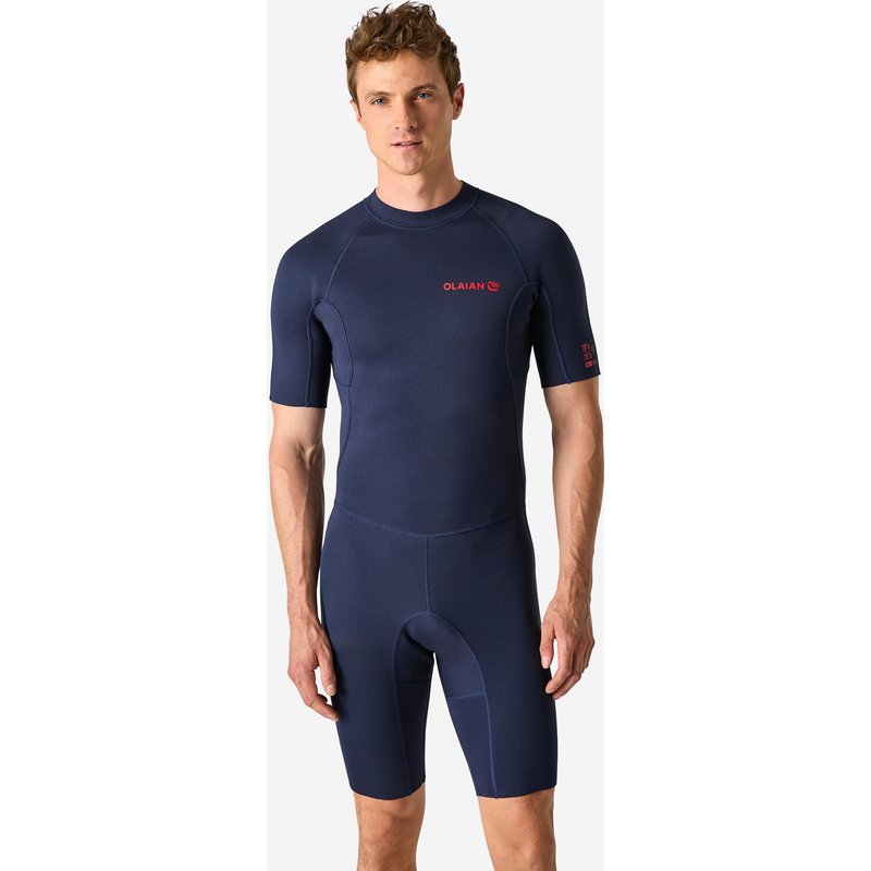 Neopren Shorty Surfen Herren 100 1,5 mm marineblau