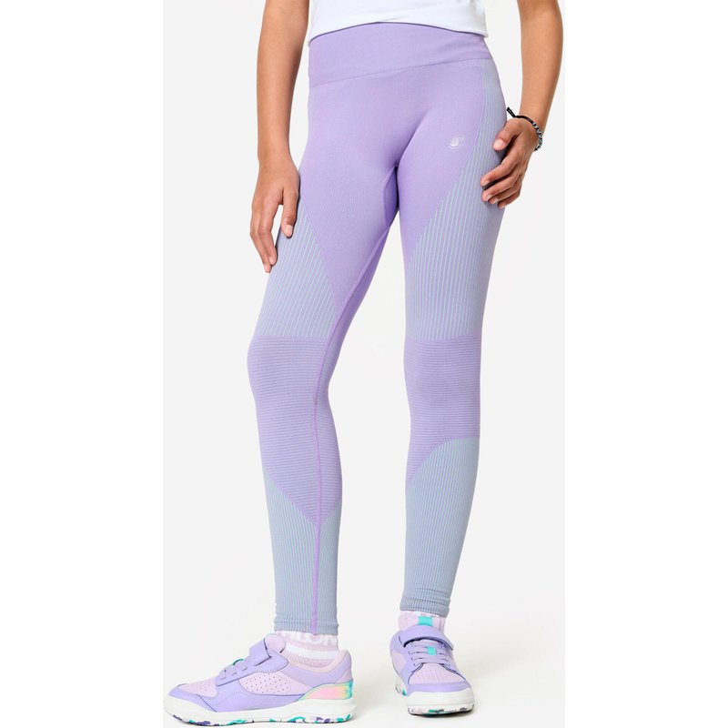 Leggings Mädchen nahtlos - rosa/grün