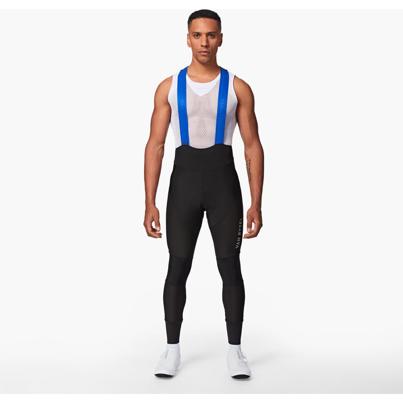 Rennradhose Herren lang mit Trägern Winter wasserabweisend "RCR Extreme"