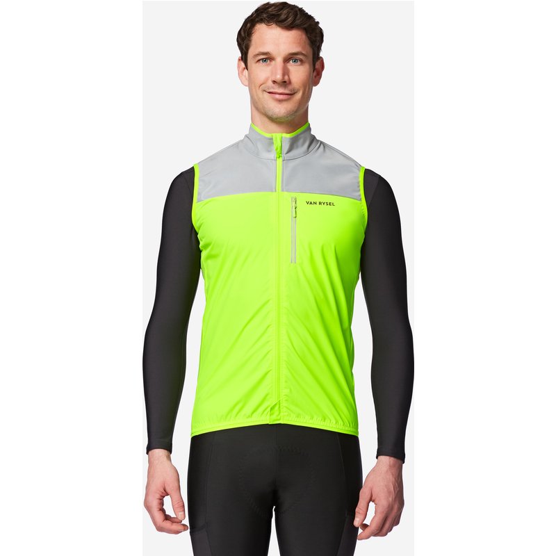 Fahrrad Windweste Herren Sichtbarkeit EN17353