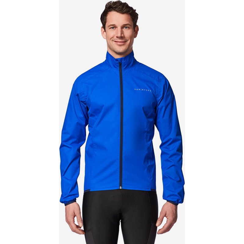 Fahrrad Regenjacke Rennrad RC100 Herren blau