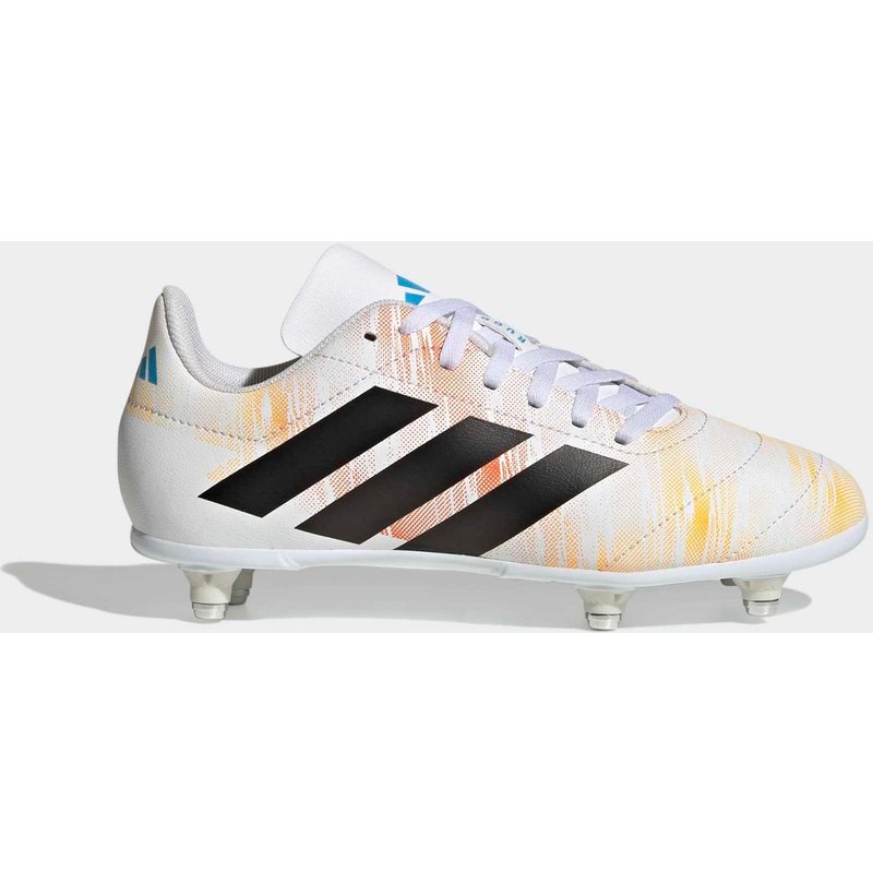 Kinder Rugby Nockenschuhe SG - ADIDAS Rugby Junior weiß/orange