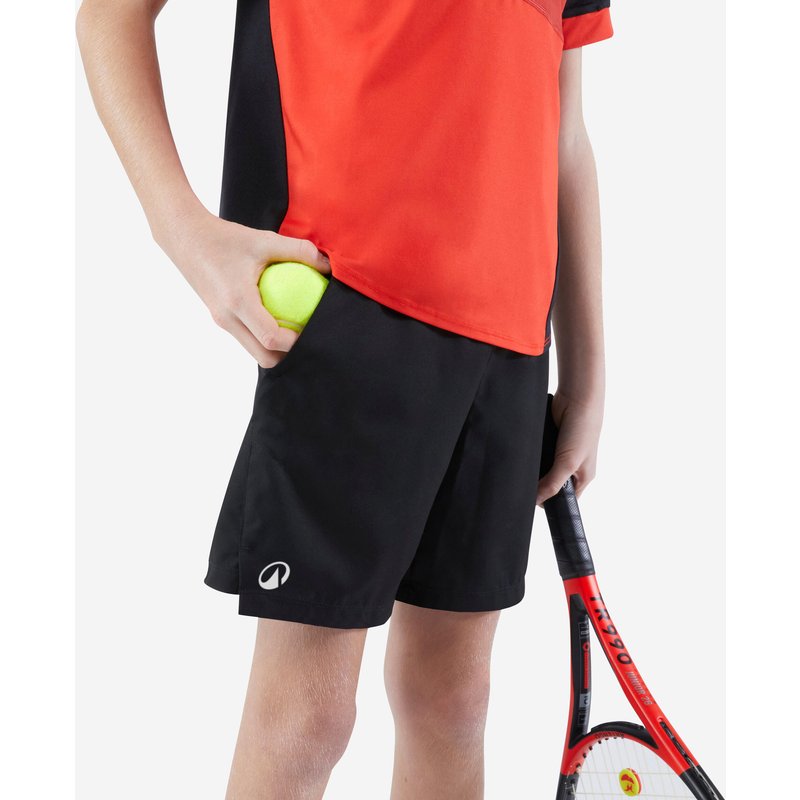 Kinder Tennisshorts - TSH Dry schwarz