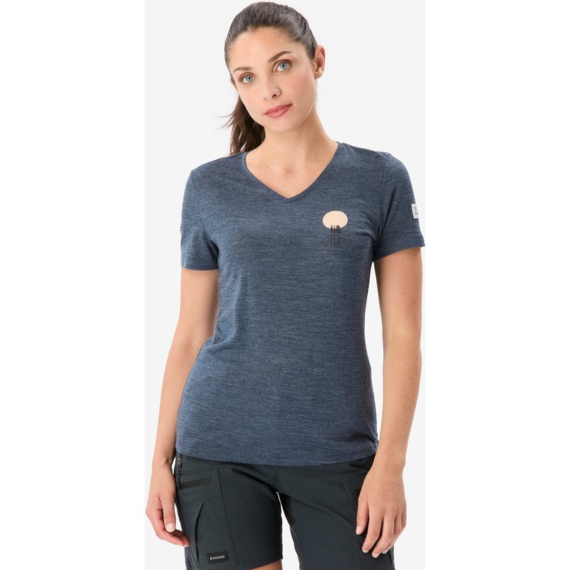 Merinoshirt Damen kurzarm - Merino Fresh blau