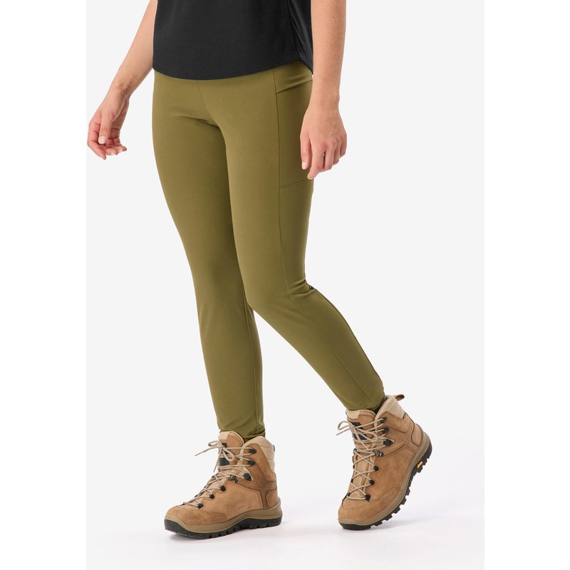 Leggings Damen robust Trekking - MT500 khaki