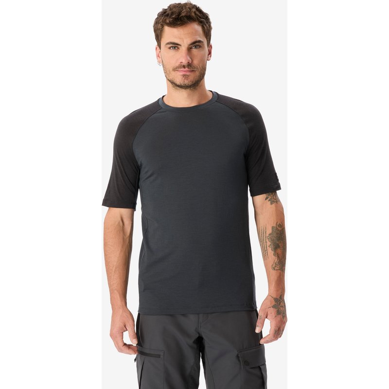 Merinoshirt Herren kurzarm - Merino Resist grau