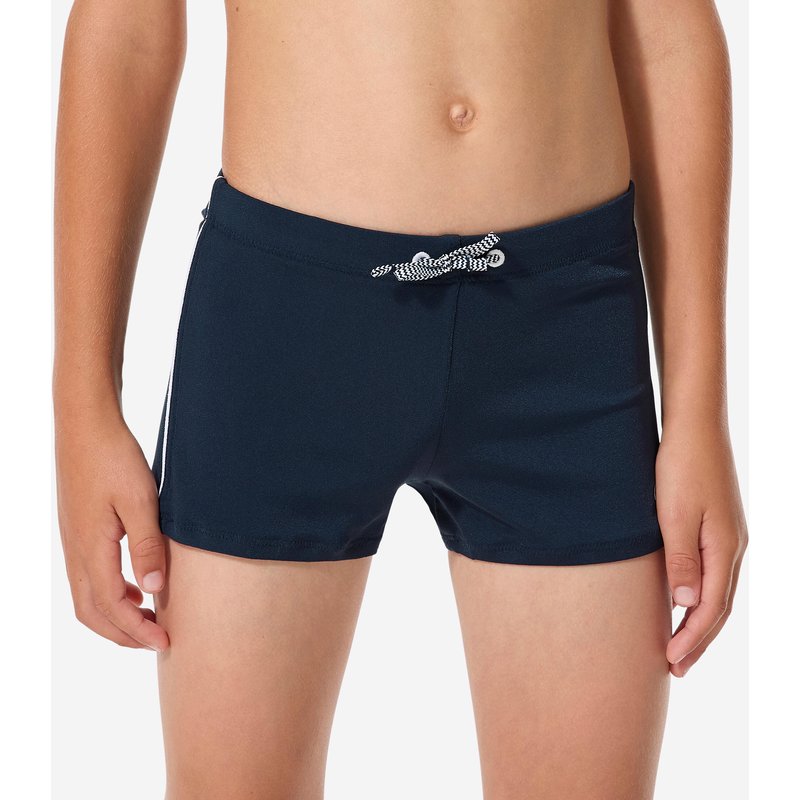 Badehose Boxer Jungen - 100 Plus marineblau
