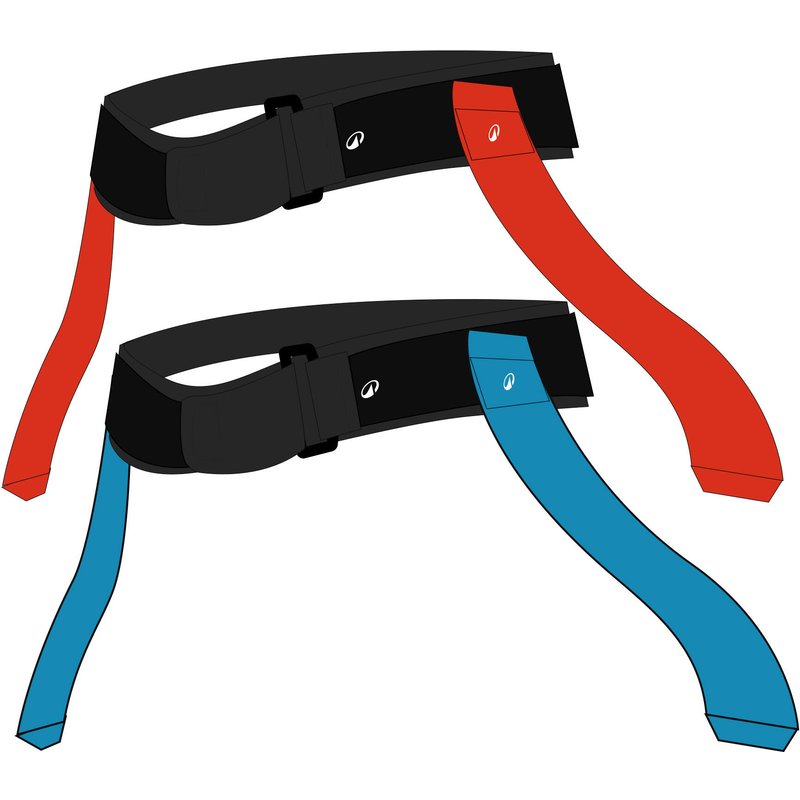 Rugby Gürtel-Set Tag-Rugby - R500 blau/rot