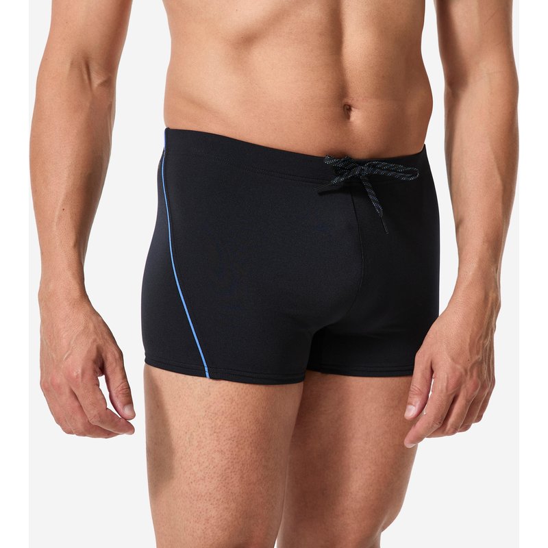 Badehose Boxer Herren - Plus schwarz/blau