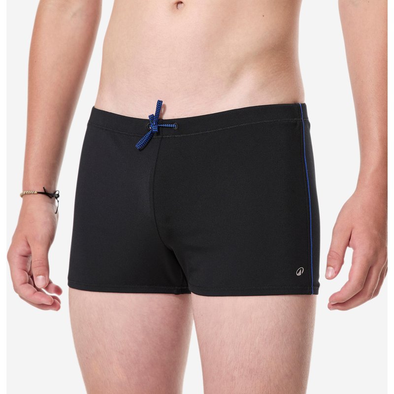 Badehose Boxer Jungen - 100 Plus schwarz