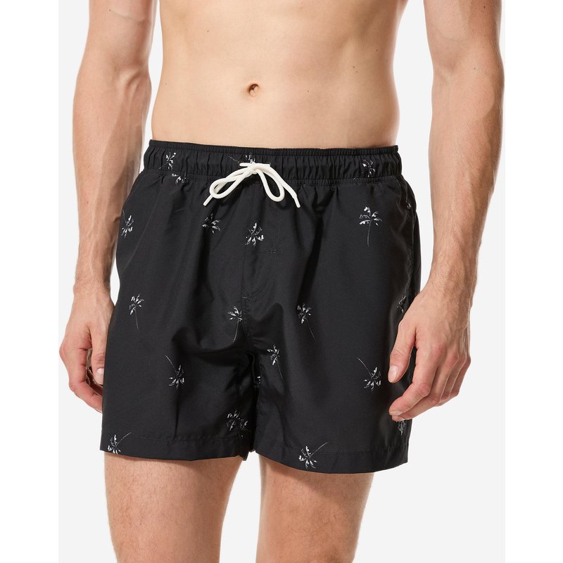 Boardshorts Herren kurz 100 Palmito 15'' schwarz