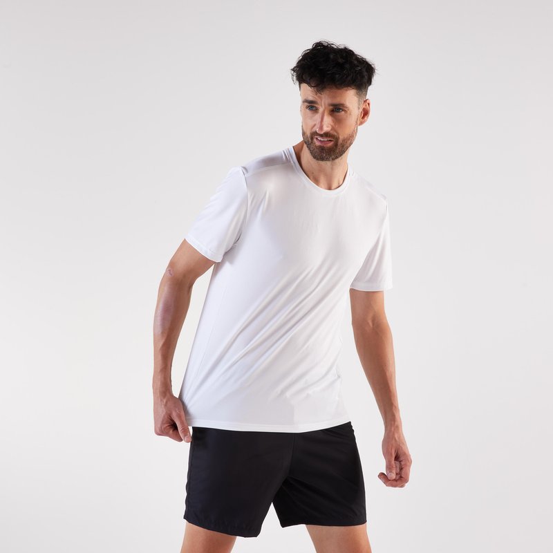 Laufshirt kurzarm Herren - Run 100 weiß